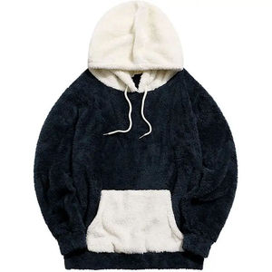 Nueva Sudadera con Capucha de Invierno 100% Algodón, Forro Polar con Cuentas, Alta Calidad, Hecha a Medida, Moda Urbana con Patrón Sólido, Venta al Por Mayor Unisex - Product Image 3
