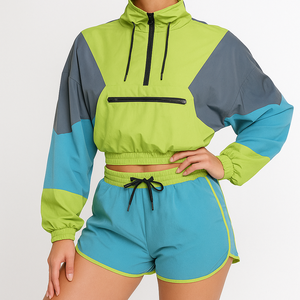 Conjunto Deportivo de 2 Piezas para Mujer, Corte Holgado, 100% Algodón, Invierno, con Lentejuelas y Borlas, con Características Impermeables y Ecológicas - Product Image 1