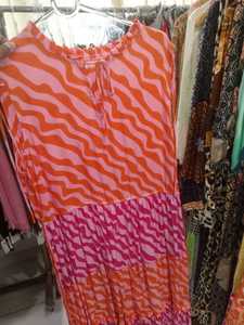 ชุดคุร์ตีผ้าฝ้ายพิมพ์ลายใบไม้เขตร้อน สไตล์โบฮีเมียน สำหรับฤดูร้อน ใส่ไปชายหาดได้ ทรงหลวม ยืดหยุ่น ผูกเชือกแบบพู่ห้อย สวมใส่สบายๆ เหมาะสำหรับวันพักผ่อน น้ำหนักเบา ระบายอากาศได้ดี - Product Image 3