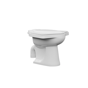 Cuvette de toilettes monobloc en céramique blanche, à poser au sol, allongée, avec évacuation en P/S, design moderne et écologique pour salle de bain - Product Image 4