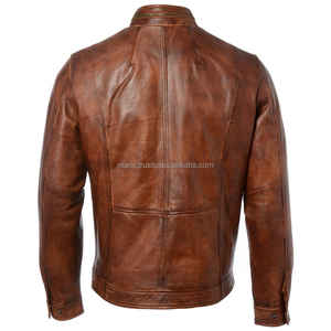 Blouson en cuir réversible décontracté pour homme, haute qualité, respirant, écologique, auto-chauffant, zippé, fitness, manches longues pour l'été - Product Image 2