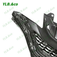 Grilles de voiture YLB Grille supérieure de pare-chocs avant Grille d'entrée d'air automobile pour Honda Fit 2014 OEM 71120-T5R-A10 71120-T5R-A00