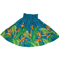 Jupe hawaïenne à volants pour femme, motif floral paradisiaque, taille naturelle respirante, élégante, pour les vacances à la plage, décontractée et tendance