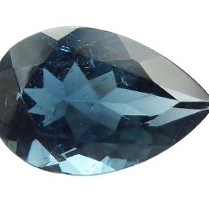 Tourmaline bleue naturelle en forme de poire coupe à facettes taille libre Tourmaline bleue en vrac de qualité supérieure fabrication de bijoux pierres - Product Image 2