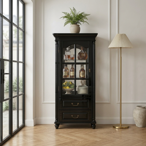 Vitrine de présentation en forme de violoncelle pour hôtel de charme, en bois massif et verre, mobilier de club sur mesure, OEM - Product Image 6
