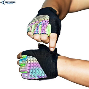 Custom Cycling Gloves Half <b>Finger</b> Anti Slip Fitness Gym <b>Bike</b> Gloves - Product Image 5