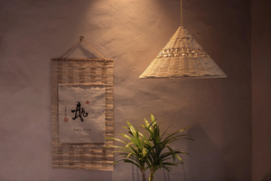 Lampe suspendue en bambou et rotin de qualité supérieure, luminaire tissé à la main pour la conception d'hôtels - Product Image 3
