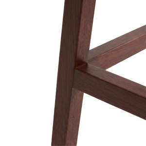 Chaise de bar rembourrée moderne avec dossier en bois massif et accoudoirs fixes pour usage commercial dans les cafés, hôtels, cuisines, sous-sols - Product Image 2