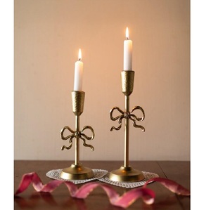 Porte-bougies en fer doré de style vintage pour centre de table de mariage, décoration intérieure, design classique, support à bougies - Product Image 4