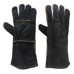 OEM Supplier Cheap Price Welder <b>Gloves</b> Cowhide Leather Heat Resistant Safety Work <b>Gloves</b> Hand Protection Work Welding <b>Gloves</b> - Product Image 4