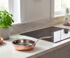 Handmade Copper Sauce <b>Pan</b> With Stainless Steel Lining <b>And</b> Zinc Alloy Handle Classic Design For Gas <b>And</b> Induction Cooker - Product Image 5