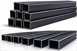 Tube rectangulaire en acier doux Tata de qualité supérieure, section creuse en acier au carbone structurel certifié, tube métallique en forme de boîte - Product Image 3