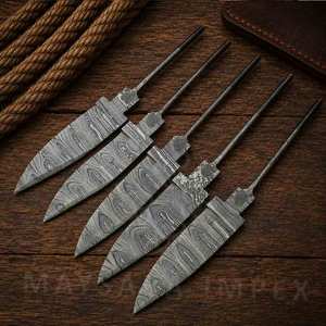 Cuchilla en Bruto de Acero de Damasco Forjado a Mano de la Mejor Calidad para Fabricación de Cuchillos de Hoja Fija, Tendencia en EE. UU. - Product Image 5