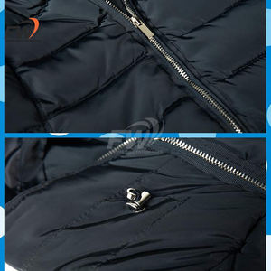 Chaqueta de invierno duradera con aislamiento grueso, interior acolchado suave y ajuste cómodo y flexible para exteriores, con cremallera para mujer - Product Image 4