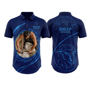 Vêtements de travail professionnels pour la tonte des moutons, en tissu doux et durable, sublimé, à longue queue, pour l'agriculture et la tonte en extérieur - Product Image 1