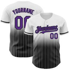 Camisetas Personalizadas para Adultos, Sublimadas con Degradado de Color, Bordadas y Transpirables, Estilo Jersey de Béisbol - Product Image 3