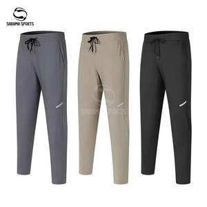 Wholesale Casual Breathable <b>Trouser</b> Man Clothes Breathable Pants High Waist <b>Trousers</b> With Pocket & <b>Drawstring</b> - Product Image 1
