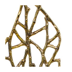 Sculpture de feuille artisanale, décoration artistique de table, décoration contemporaine pour salon, 22x13 pouces - Product Image 2