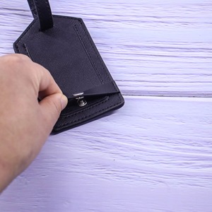Étiquettes de voyage de luxe en cuir véritable pleine fleur, classiques, faites à la main, résistantes à l'eau LTG-0334 - Product Image 5