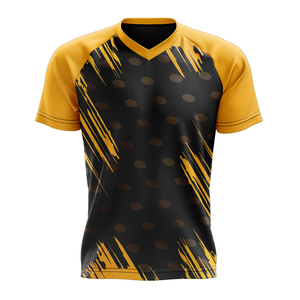 Colección Verano 2026: Camiseta de Manga Corta con Cuello en V para Hombre, Corte Ajustado, Estilo Casual, Color Sólido, Marca de Moda - Product Image 1