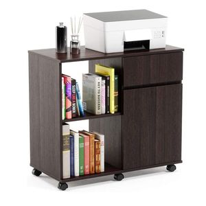 Mobiletto in Legno per Ufficio con Supporto per Stampante e Cassetti per Uso Domestico e Ufficio - Product Image 1