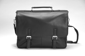 Genuine Leather Waterproof Laptop <b>Bag</b> 15-16 Inch Office Business Handbag Shoulder Crossbody <b>Work</b> <b>Bag</b> Secure Buckle Closure <b>Men</b> - Product Image 2