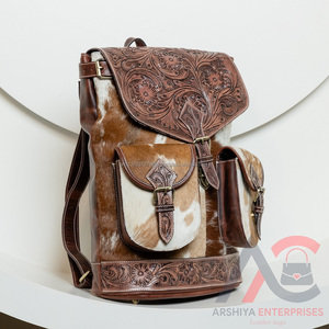Nouvel arrivage de sac à dos chaud en cuir de vachette usiné à la main de créateur occidental sac à dos durable en cuir véritable de haute qualité pour femmes - Product Image 3