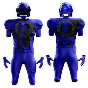 Uniforme de football américain prêt pour la compétition, tissu en polyester, design léger, respirant, confortable pour les joueurs et les sports d'équipe - Product Image 3