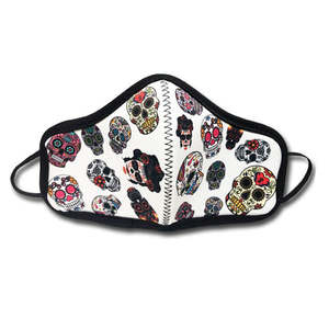 Masques faciaux personnalisés avec logo, nom, drapeau national, OEM, protecteurs, réutilisables, imprimés, en coton, dessin animé, masque facial personnalisé pour les soins de la peau - Product Image 1