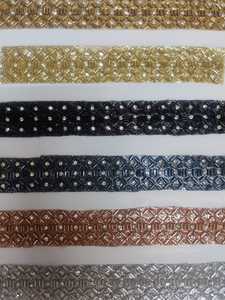 Factory Price Luxury Rhinestone Diamond Lace Trim High Quality Crystal Stone Beaded Garment <b>Accessories</b> For <b>Wedding</b> Dress Sale - Product Image 3