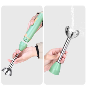 <span class=keywords><strong>Mixeur</strong></span> Plongeant Électrique 300W pour Smoothies, Aliments pour Bébé et Soupes - Hachoir Manuel pour Légumes - Product Image 6