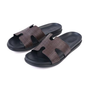 Sandales en cuir pour hommes en gros avec semelle en caoutchouc antidérapante durable, chaussures décontractées légères pour un confort quotidien - Product Image 4