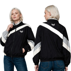 Chaqueta Cortavientos Ligera con Paneles en Contraste Negros para Mujer y Hombre, Estilo Bomber, con Cremallera, de Moda 2026, Proveedor de Ropa Urbana - Product Image 1