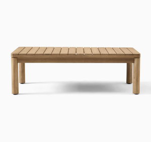 Juego de Sofás de Madera de Teca Sólida, Ecológicos, Resistentes al Agua, para Exteriores, con Mesa de Centro, Acabado Natural, para Sala de Estar, Jardín, Patio, Terraza - Product Image 4