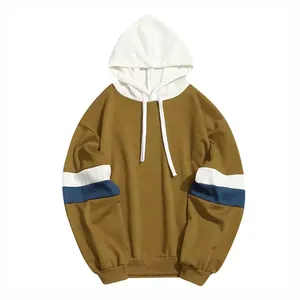 Sweat-shirt à capuche personnalisé pour couples, en coton doux et respirant, coupe ample et confortable, basiques de mode, vente en gros, sweats à capuche unis ODM/OEM - Product Image 2