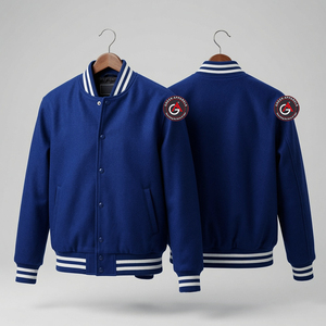 Hot Selling High Quality Levermen <b>Jacket</b> Comfortable Baseball Embroidered Varsity Bomber Customized <b>Jacket</b> for Men - Product Image 1