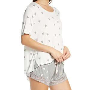 Ensemble décontracté de haute qualité pour femmes, t-shirt en coton et short, best-seller de l'été, ensemble deux pièces pour femmes à prix avantageux, ensembles de shorts - Product Image 3