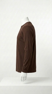เสื้อยืดคอกลมแขนยาวแบบคลาสสิก เสื้อยืดเรียบง่าย เสื้อยืดลำลองทันสมัย - Product Image 3