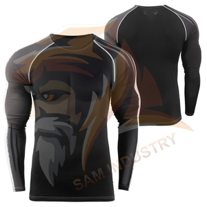 เสื้อรัดกล้ามเนื้อ MMA คุณภาพสูงสำหรับผู้ชาย - ระบายอากาศได้ดี แห้งเร็ว สำหรับฝึกซ้อมต่อสู้ ราคาสมเหตุสมผล - Product Image 3