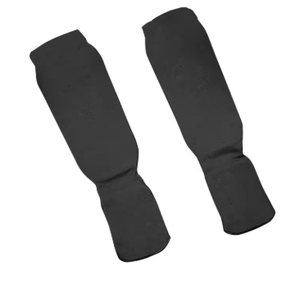 Protège-tibias en tissu de coton bleu HAWK SPORTS INDUSTRIES avec fermeture à tirette – Protection légère pour le kickboxing et la protection des mollets et des pieds - Product Image 6