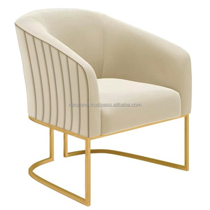 Silla de Cuero Moderna, Plegable y Ajustable, Estilo Francés Minimalista, Personalizable en Color, con Detalles en Metal/Madera/PU, para Salón de Belleza - Product Image 1