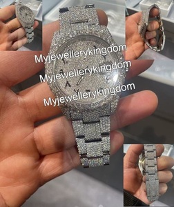 Relojes de Lujo Personalizados con Diamantes para Hombre, Reloj Mecánico con Moissanita VVS D, Cristal de Zafiro, Relojes de Diseño - Product Image 3