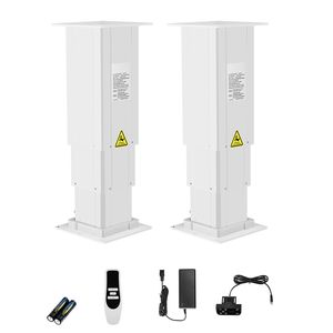 Sistema di Sollevamento Telescopico a Tre Stadi Regolabile per Scrivanie da Ufficio - Capacità di Sollevamento 260 Libbre, Intervallo di Altezza da 14,2 a 31,1 Pollici - Product Image 1