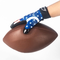 Guantes Personalizados para Receptor de Fútbol Americano, Impermeables, para Mano Derecha, Ligeros, con Logotipo Personalizado, Venta al Por Mayor