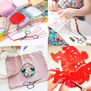 Gold Small 3.6 Inch Embroidery <b>Scissors</b> Sharp Straight Stainless Steel Point Industrial Grade Leather <b>Scissors</b> Manufacturer - Product Image 3