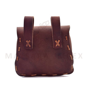 Bolsa de Cintura Medieval Hecha a Mano, Bolsa de Cuero Vikinga, Bolsa de Cintura Renacentista para LARP, Caza y Uso General, Bolsas de Cintura de Cuero Vikingas Personalizadas - Product Image 3
