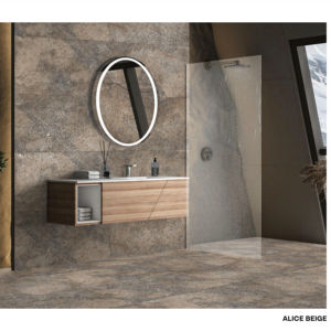 Azulejo de porcelana cerámica de alta calidad de 600x1200 mm, acabado tallado Alice Beige, grado A A A+, diseño español, azulejos para baño de 2x4 pies. - Product Image 3
