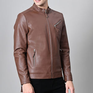 Chaqueta de Cuero Personalizada para Hombre al Mejor Precio, Hecha en Pakistán, Chaqueta de Cuero de Moda, Nueva y de Alta Calidad - Product Image 3