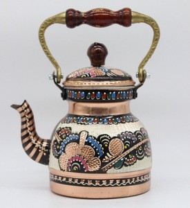 Decorative Brass <b>Tea</b> Kettle Handcrafted Traditional Coffee Serving Pot for Hotel Restaurant Home Decor <b>Gift</b> Purpose India - Product Image 6