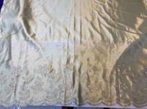 Tela de Satén Somalí para Novias, 100% Seda, Ligera, Tejida, 60GSM, Ecológica, con Patrón Floral de Puntos, 90 Colores, para Vestidos y Ropa de Cama - Product Image 2